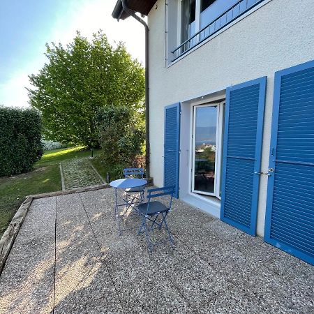Studio Terrasse Vue Lac Entrée indépendante Font Exterior foto