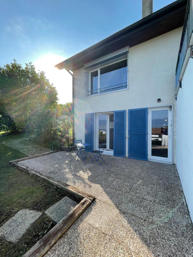 Studio Terrasse Vue Lac Entrée indépendante Font Exterior foto