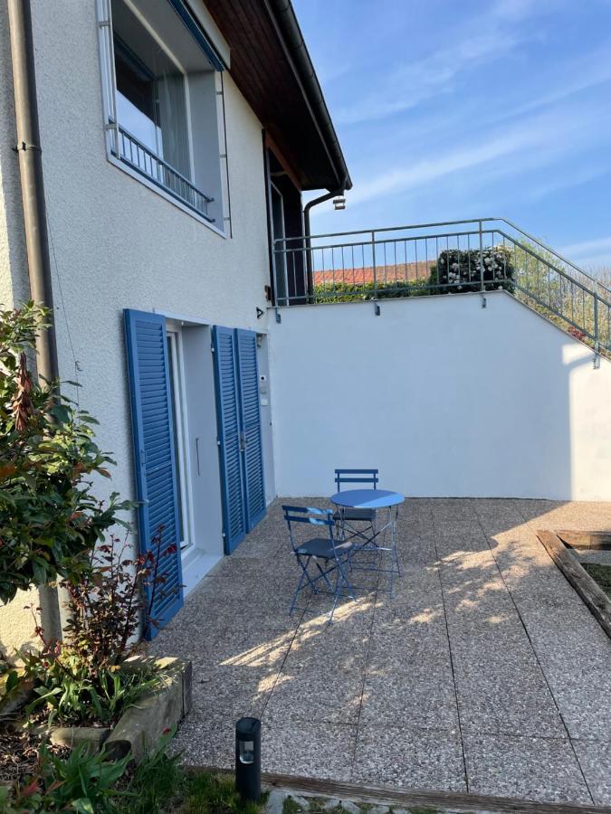 Studio Terrasse Vue Lac Entrée indépendante Font Exterior foto